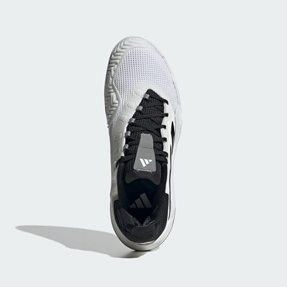 Copied - NWT adidas Men\'s Barricade 13 Tennis Sneaker, White/Black/Grey-SZ  9 main image 6
